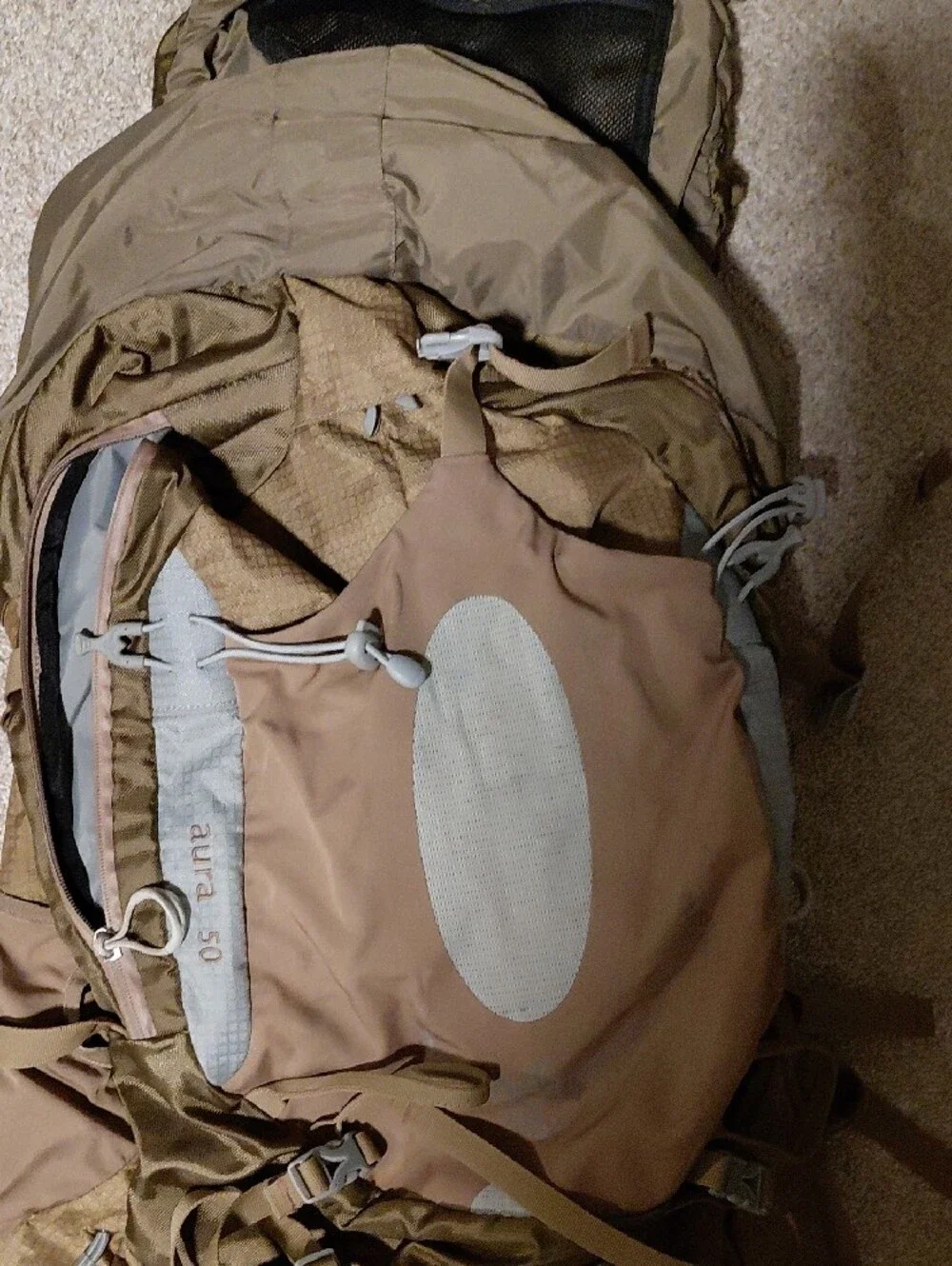 OSPREY Tan/Brown Men’s Hiking Backpack
